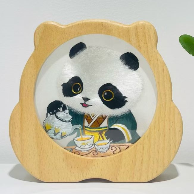 蜀绣小可爱熊猫